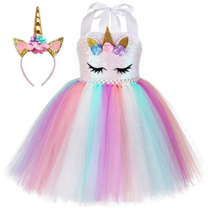 Sequin Unicorn Tutu Dress